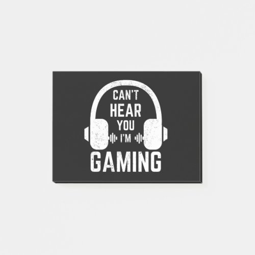 Cant Hear You Im Gaming Video Gamer Post_it Notes