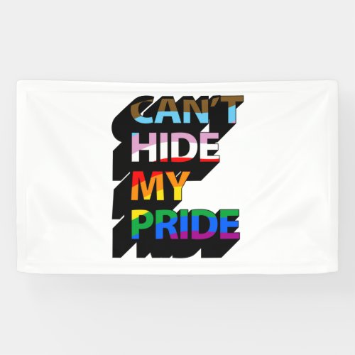 Cant Hide My Pride 3D Banner