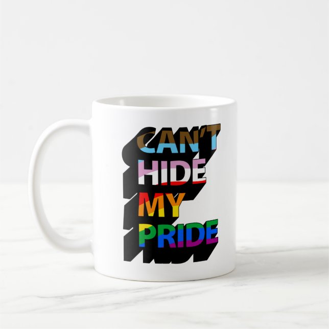 Can't Hide My Pride 3D Coffee Mug (Left)