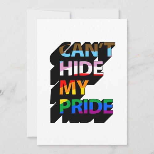 Cant Hide My Pride 3D Holiday Card