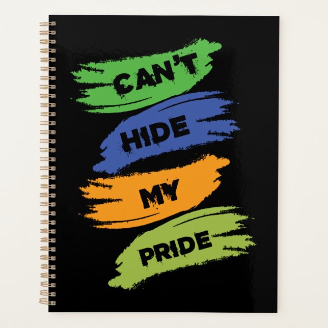 Can't Hide My Pride | LGBTQ | Gay Pride Planner (Front)