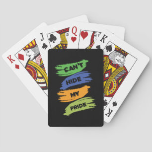 Can't Hide My Pride LGBTQ Gay Pride Poker Cards