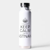 Can't Keep Calm Enter Your Last Name personalize Water Bottle (Left)