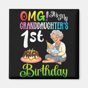 Cant keep calm granddaughters 1st birthday grandma magnet