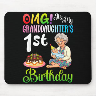 Cant keep calm granddaughters 7th birthday grandma mouse pad