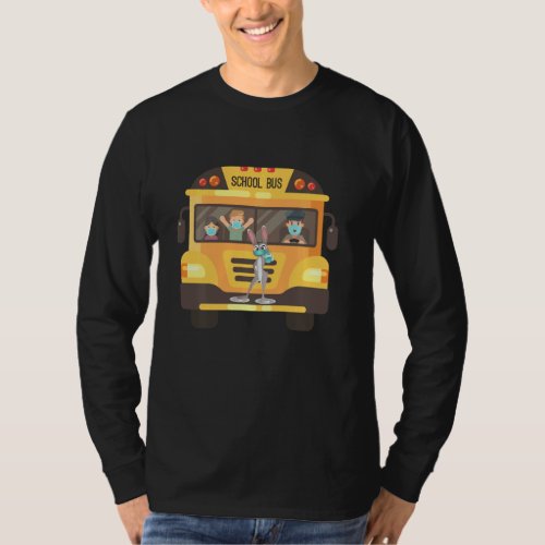 Cant Mask My Love For Students Bus Driver Back To  T_Shirt