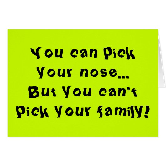Can't Pick Your Family Cards (Front Horizontal)