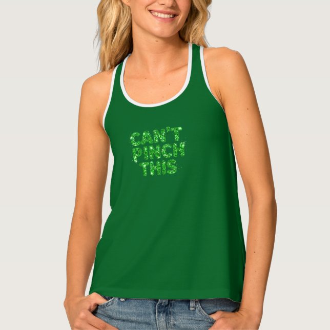 Can't Pinch This Irish Green Women's Tank Top (Front)