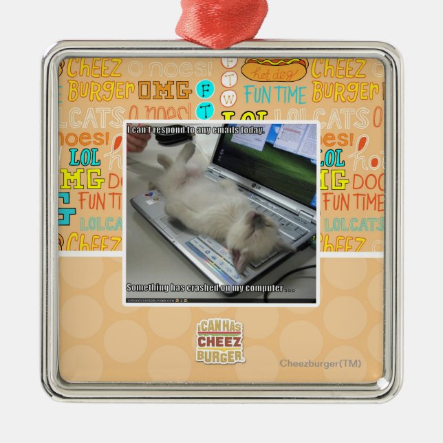 Can't respond metal ornament (Front)