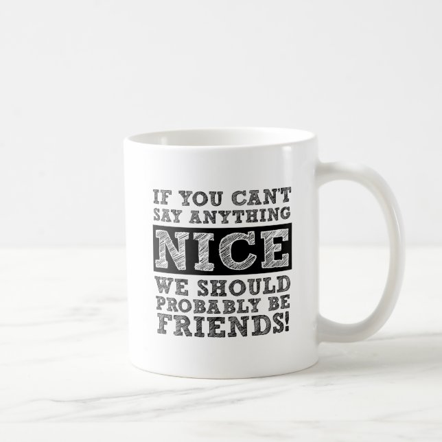 Can't Say Anything Nice Funny Mug (Right)