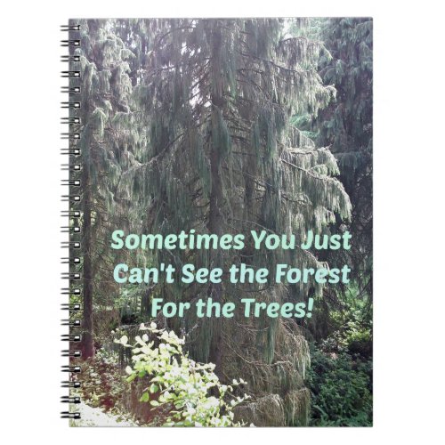 Cant see the forest for the trees notebook