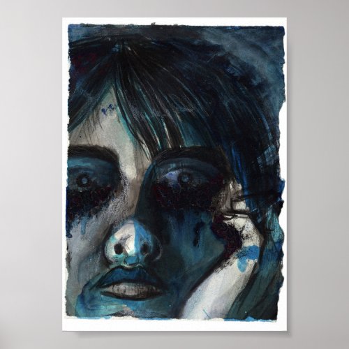 Cant Sleep Watercolor Poster