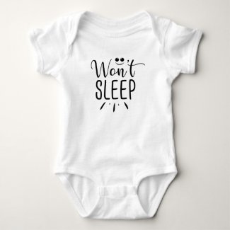 Can't Sleep Won't Sleep Set (2 of 2) Baby Bodysuit