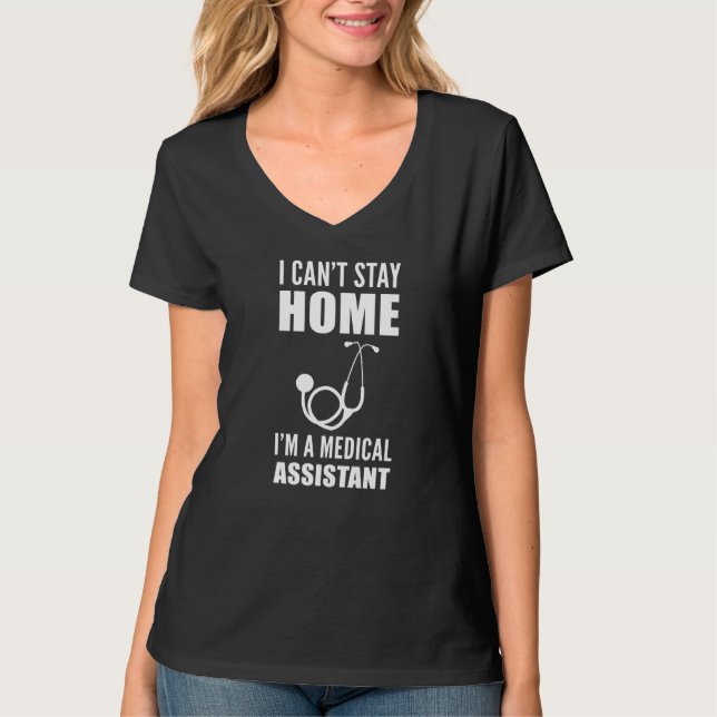Can't Stay Home Medical Frontliner T-Shirt (Front)