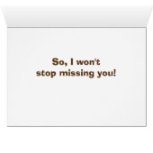 CAN'T STOP *MISSING YOU* SAYS THIS DOWN & OUT PUP CARDS (Inside Horizontal (Bottom))