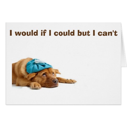 CAN'T STOP *MISSING YOU* SAYS THIS DOWN & OUT PUP CARDS (Front Horizontal)