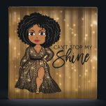 Can't Stop My Shine (Ebony) 2" Binder<br><div class="desc">Remind yourself that no one can stop your shine! Use this beautifully designed binder as a sticker album or  to store your hopes,  dreams,  ideas and plans for the future.</div>