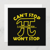 Can't Stop Pi Won't Stop Math School (Front/Back)