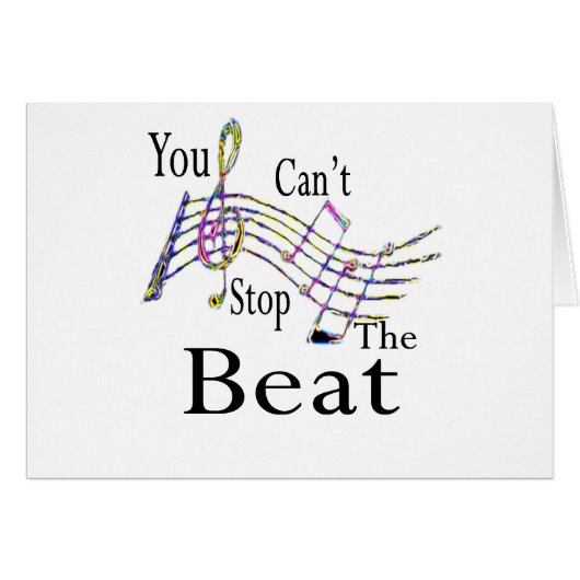 Can't Stop The Beat......bigger Cards (Front Horizontal)