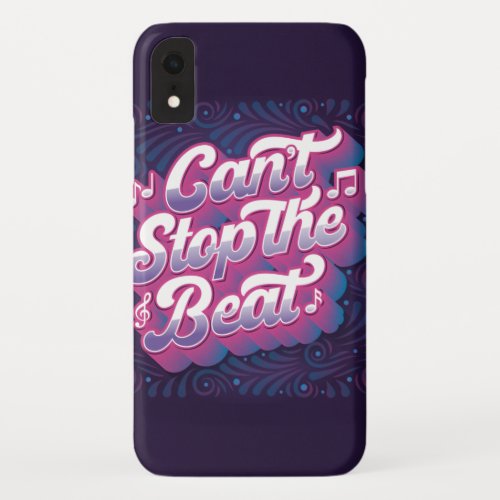 Cant Stop the Beat Phone Case  Purple