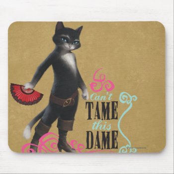 Can't Tame This Dame (color) Mouse Pad by pussinboots at Zazzle