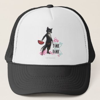 Can't Tame This Dame (color) Trucker Hat by pussinboots at Zazzle
