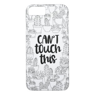 "Can't Touch This" Cactus Coloring iPhone Case