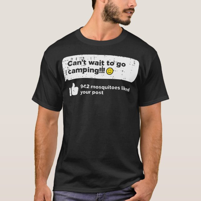 Cant Wait Go Camping Mosquitoes Camper Women Girls T-Shirt (Front)