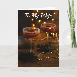 CAN'T WAIT TO CELEBRATE "US" (WIFE AT CHRISTMAS) HOLIDAY CARD