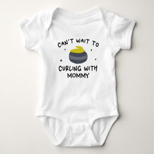 Can't Wait to Curling With Mommy - Curler Baby Bodysuit
