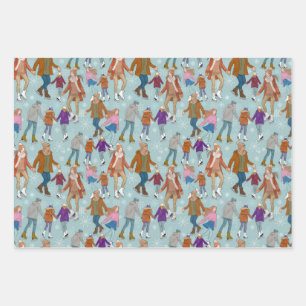 Can't Wait To Ice Skate Wrapping Paper Sheets