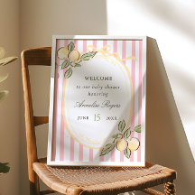 Can't Wait to Squeeze You | Citrus Welcome Sign