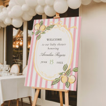 Can't Wait to Squeeze You | Citrus Welcome Sign