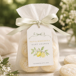 Can't Wait to Squeeze You Lemon Baby Shower Favor Gift Tags