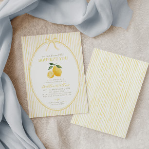 Can't Wait to Squeeze You Lemon Baby Shower Invitation