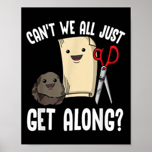 Can't We All Just Get Along_ Rock Paper Scissors F Poster