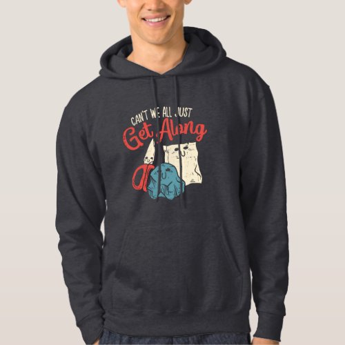 Cant We All Just Get Along Rock Paper Scissors Hoodie