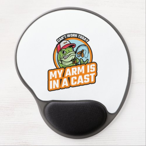 Cant Work Today My Arm Is In A Cast Gel Mouse Pad