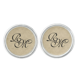 Cantabria Branches with Red Olives on Ecru Cufflinks