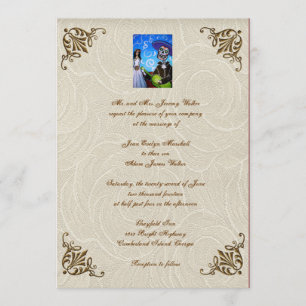 Cantada Day of the Dead Wedding Invitation