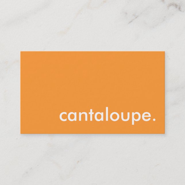 cantaloupe. business card (Front)