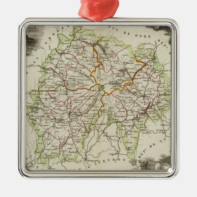 Cantaloupe Metal Ornament (Front)