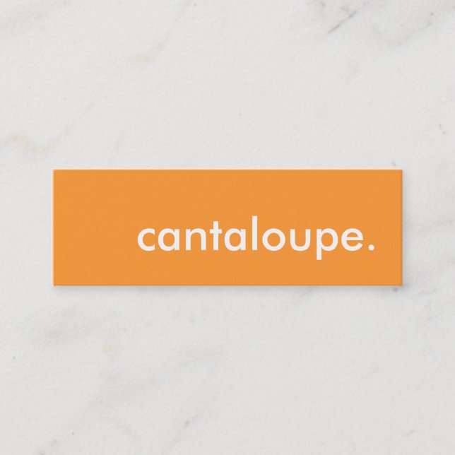 cantaloupe. mini business card (Front)