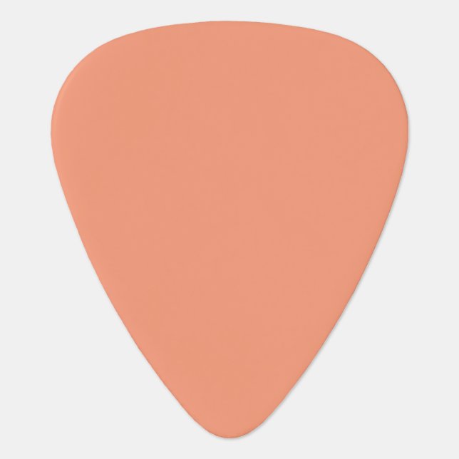 Cantaloupe pink Orange template to Customize Guitar Pick (Front)