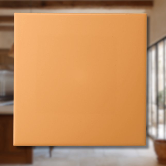 Cantaloupe Solid Color | Classic | Elegant Ceramic Tile (Creator Uploaded)
