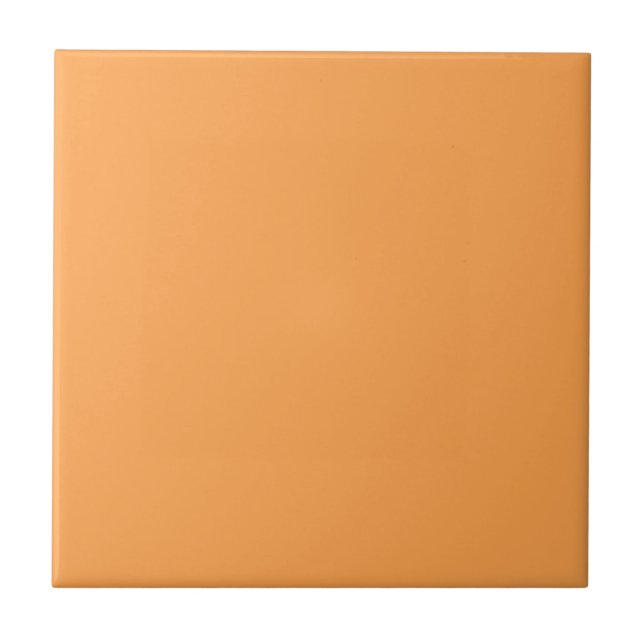 Cantaloupe Solid Color | Classic | Elegant Ceramic Tile (Front)