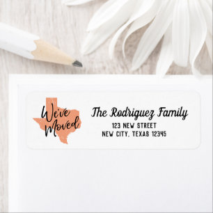 Cantaloupe We've Moved Texas Label