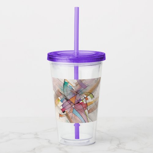 CANTATA in PASTEL MAJOR Abstract Art Acrylic Tumbler