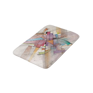 CANTATA in PASTEL MAJOR Abstract Art Bath Mat