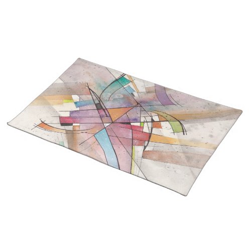 CANTATA in PASTEL MAJOR Abstract Art Cloth Placemat